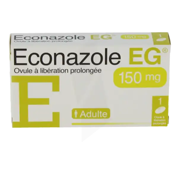 Econazole Eg L.p. 150 Mg, Ovule à Libération Prolongée