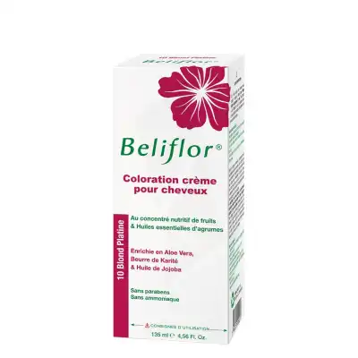 Béliflor Coloration Crème N°10 Blond Platine 135ml à SEYNOD