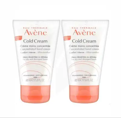 Avène Cold Cream Crème Mains Concentrée - 2x50ml à Firminy
