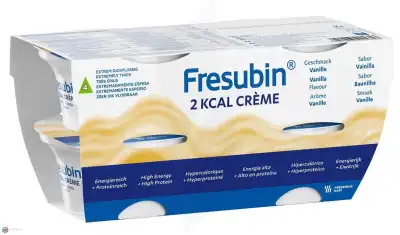 Fresubin 2 Kcal Crème Nutriment Vanille 4pots/125g à Beaujeu-Saint-Vallier-Pierrejux-et-Quitteur