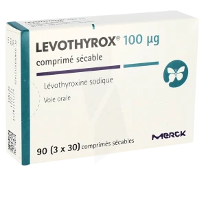 Levothyrox 100 Microgrammes, Comprimé Sécable