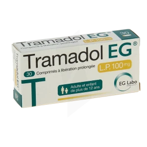 Tramadol Eg L.p. 100 Mg, Comprimé à Libération Prolongée