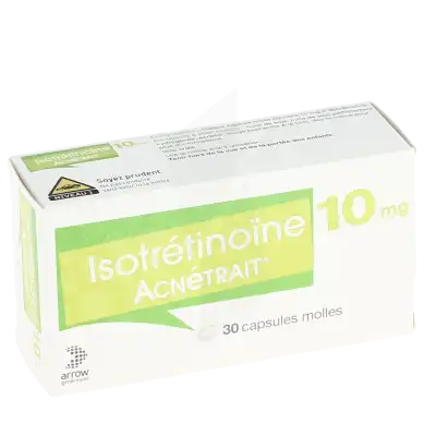 Isotretinoine Acnetrait 10 Mg, Capsule Molle à Bassens