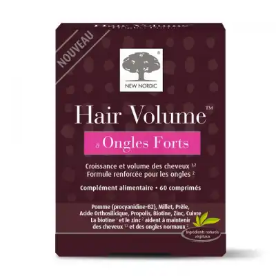 New Nordic Hair Volume Croissance Cheveux Ongles Forts Comprimés B/60 à NICE