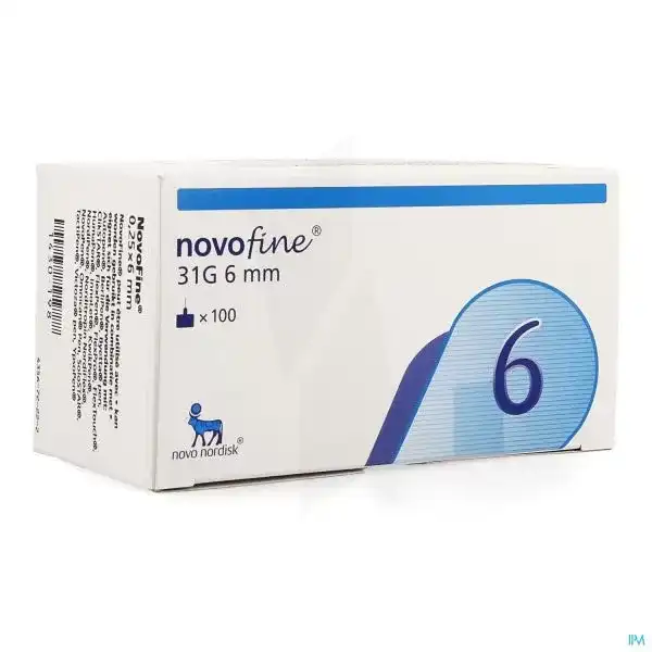 Novofine Aiguille Pour Stylo Injecteur 0,25x6mm B/100