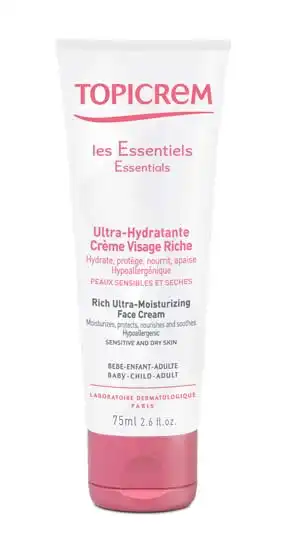 Topicrem Les Essentiels Cr Riche Ultra Hydratante Visage T/75ml