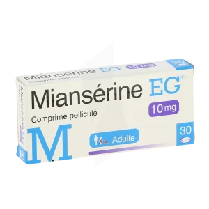 Mianserine Eg 10 Mg, Comprimé Pelliculé
