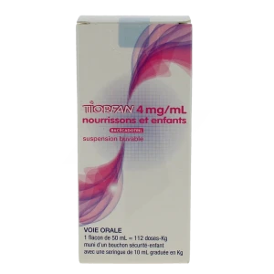 Tiorfan 4 Mg/ml Nourrissons Et Enfants, Suspension Buvable