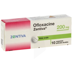 Ofloxacine Zentiva 200 Mg, Comprimé Pelliculé Sécable