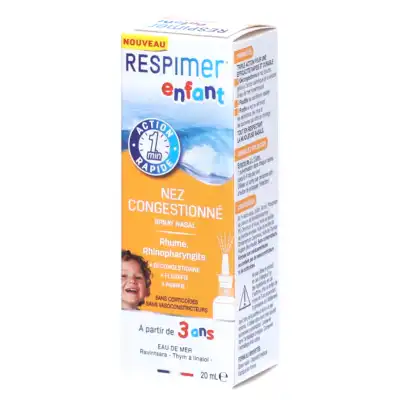 Respimer Spray Nasal Enfant Action Rapide Fl/20ml à Venerque