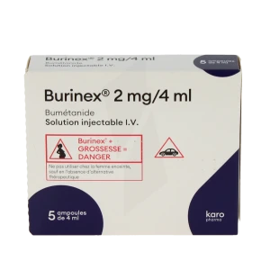 Burinex 2 Mg/4 Ml Iv, Solution Injectable En Ampoule