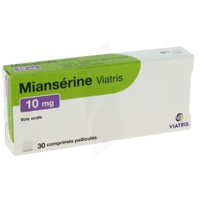 Mianserine Viatris 10 Mg, Comprimé Pelliculé à Paris