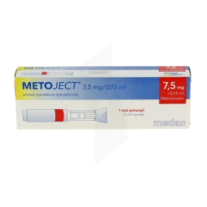 Metoject 7,5 Mg/0,15 Ml, Solution Injectable En Stylo Prérempli