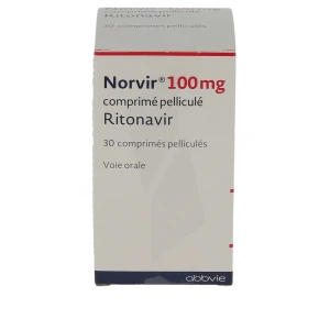 Norvir 100 Mg, Comprimé Pelliculé