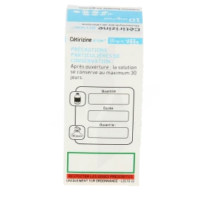 Cetirizine Arrow 10 Mg/ml, Solution Buvable En Gouttes