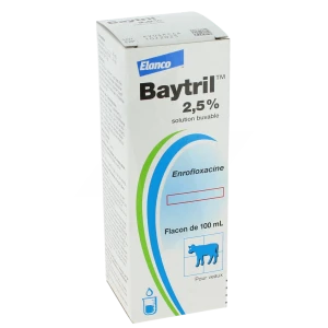 Baytril 2,5 % Solution Buvable, Solution Buvable