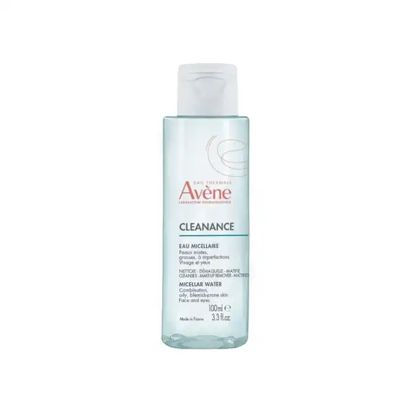 Avène Eau Thermale Cleanance Eau Micellaire Yeux Et Visage Fl/100ml