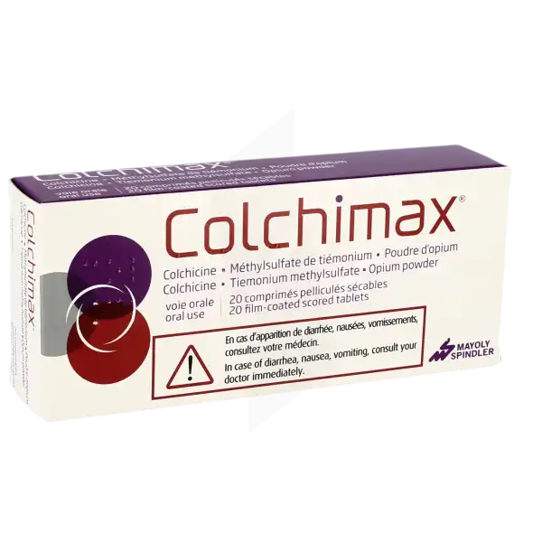 Colchimax, Comprimé Pelliculé Sécable
