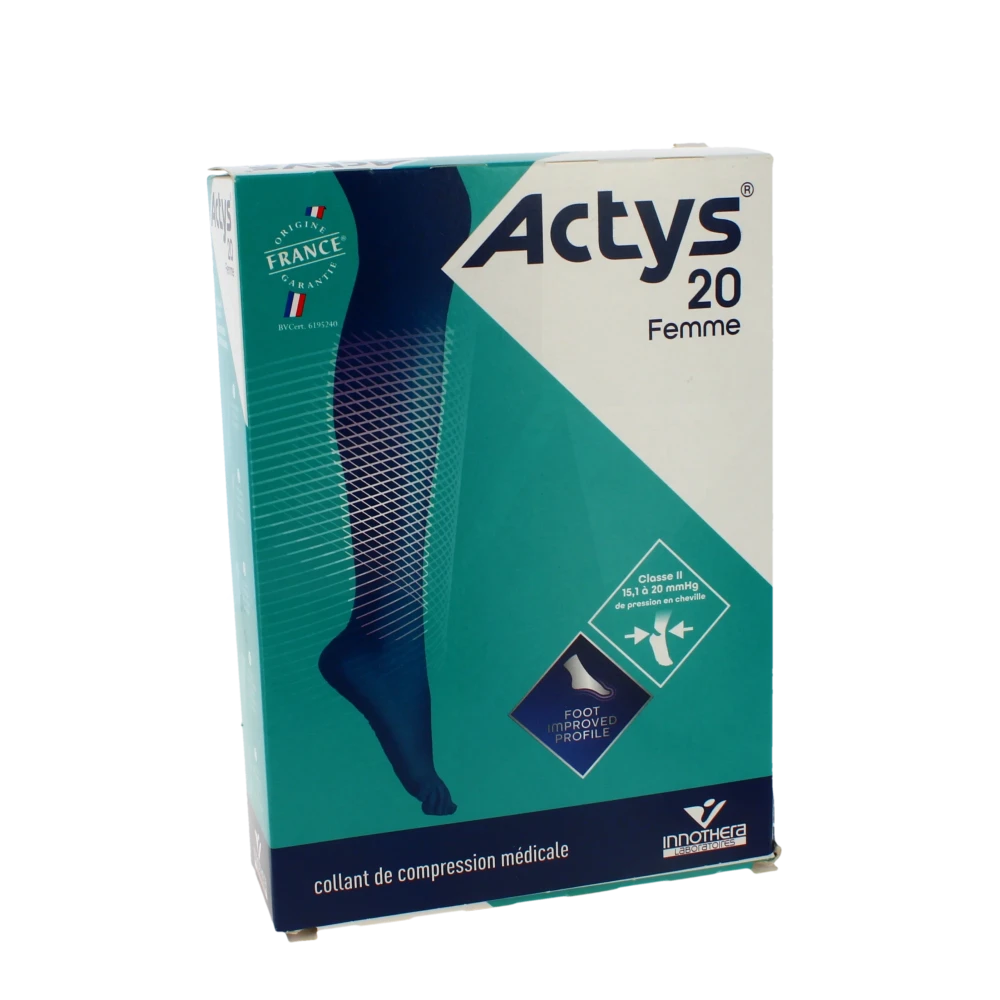 Actys 20 Collant Pf Femme Noir T2n