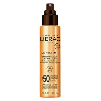 Liérac Sunissime Spf50 Lait Protecteur Corps Fl Pompe/100ml à Pessac
