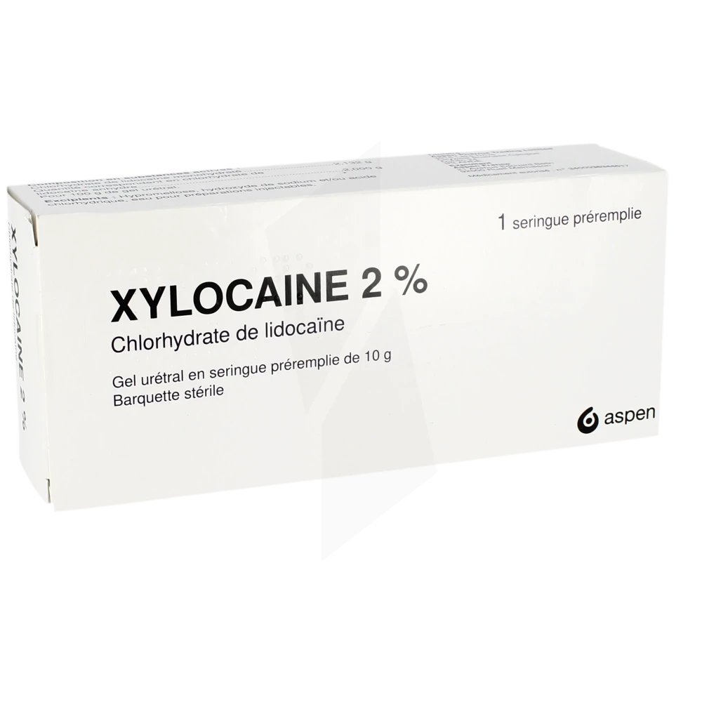 Xylocaine 2 %, Gel Urétral En Seringue Préremplie