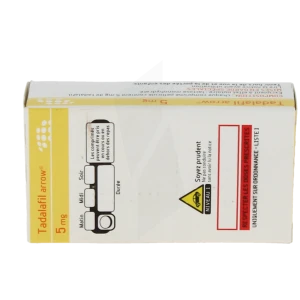 Tadalafil Arrow 5 Mg, Comprimé Pelliculé