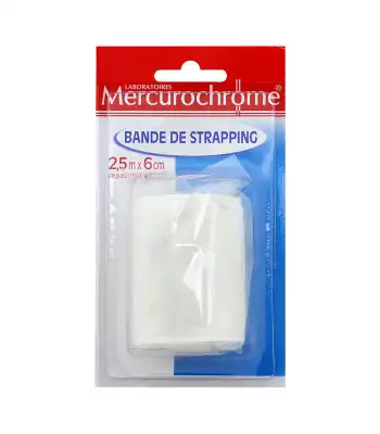 Mercurochrome Bande De Strapping 2,5m X 6cm à Le havre