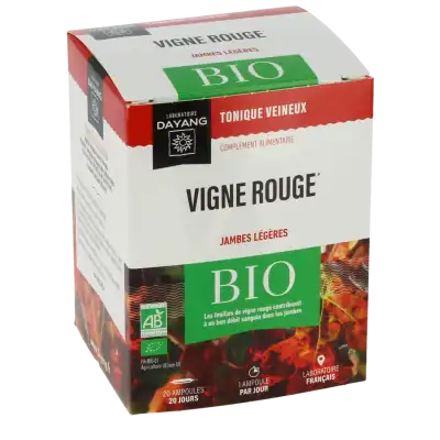 Dayang Vigne Rouge Bio 20 Ampoules à AUDENGE