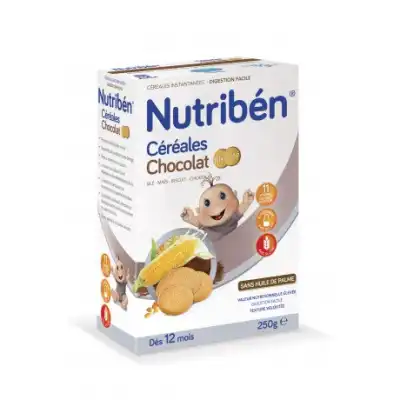 Nutribén Farine Céréales Chocolat Biscuité B/250g à GRENOBLE