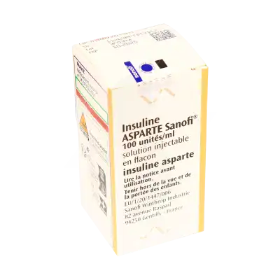INSULINE ASPARTE SANOFI 100 unités/ml, solution injectable en flacon