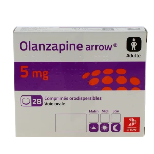 Olanzapine Arrow 5 Mg, Comprimé Orodispersible