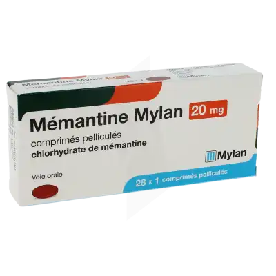 Memantine Mylan 20 Mg, Comprimé Pelliculé à CHAMPAGNOLE