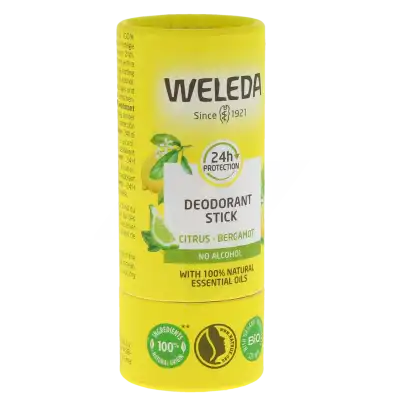Weleda Déodorant Solide 24h Citrus Bergamote Stick De 50 G à CAMBLANES-ET-MEYNAC