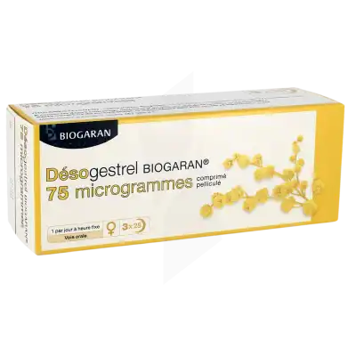 Desogestrel Biogaran 75 Microgrammes, Comprimé Pelliculé à LE LAVANDOU