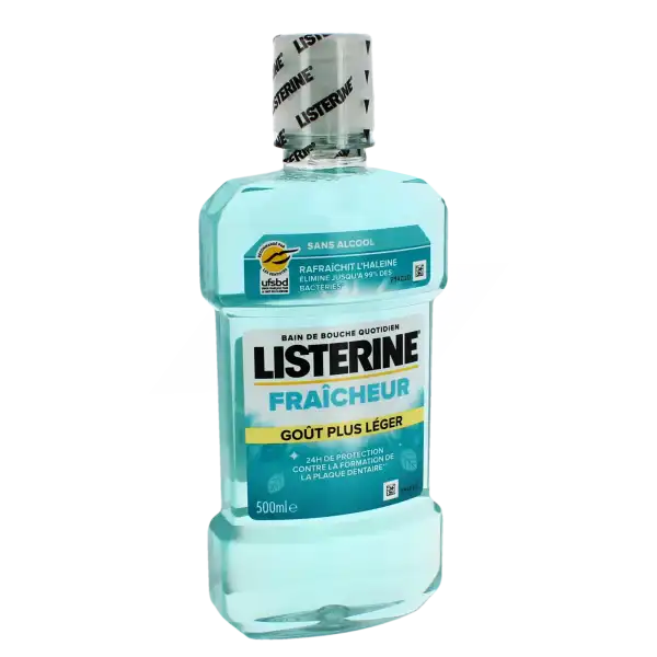 Listerine Fraicheur Bain Bouche Goût Plus Léger Fl/500ml