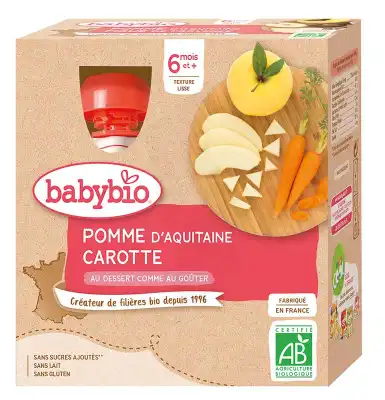Babybio Gourde Pomme Carotte à Chaumontel
