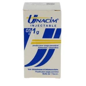 Unacim Injectable 0,5 G/1 G, Poudre Pour Usage Parentéral