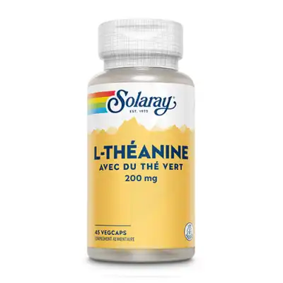 Solaray L-théanine 200mg Capsules Végétales B/45 à Libourne
