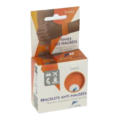 Pharmavoyage Bracelet Anti-nausées Adulte Orange Small B/2 à LA COTE-SAINT-ANDRÉ