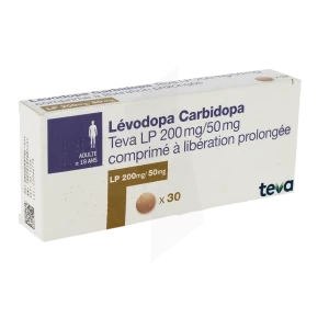 Levodopa Carbidopa Teva Lp 200 Mg/50 Mg, Comprimé à Libération Prolongée