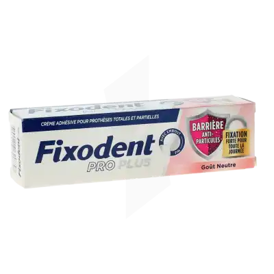 Fixodent Pro Plus La Meilleure Technologie Anti-particules Crème Adhésive Neutre Tube De 40 G à La Ciotat