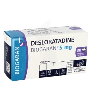 Desloratadine Biogaran 5 Mg, Comprimé Pelliculé