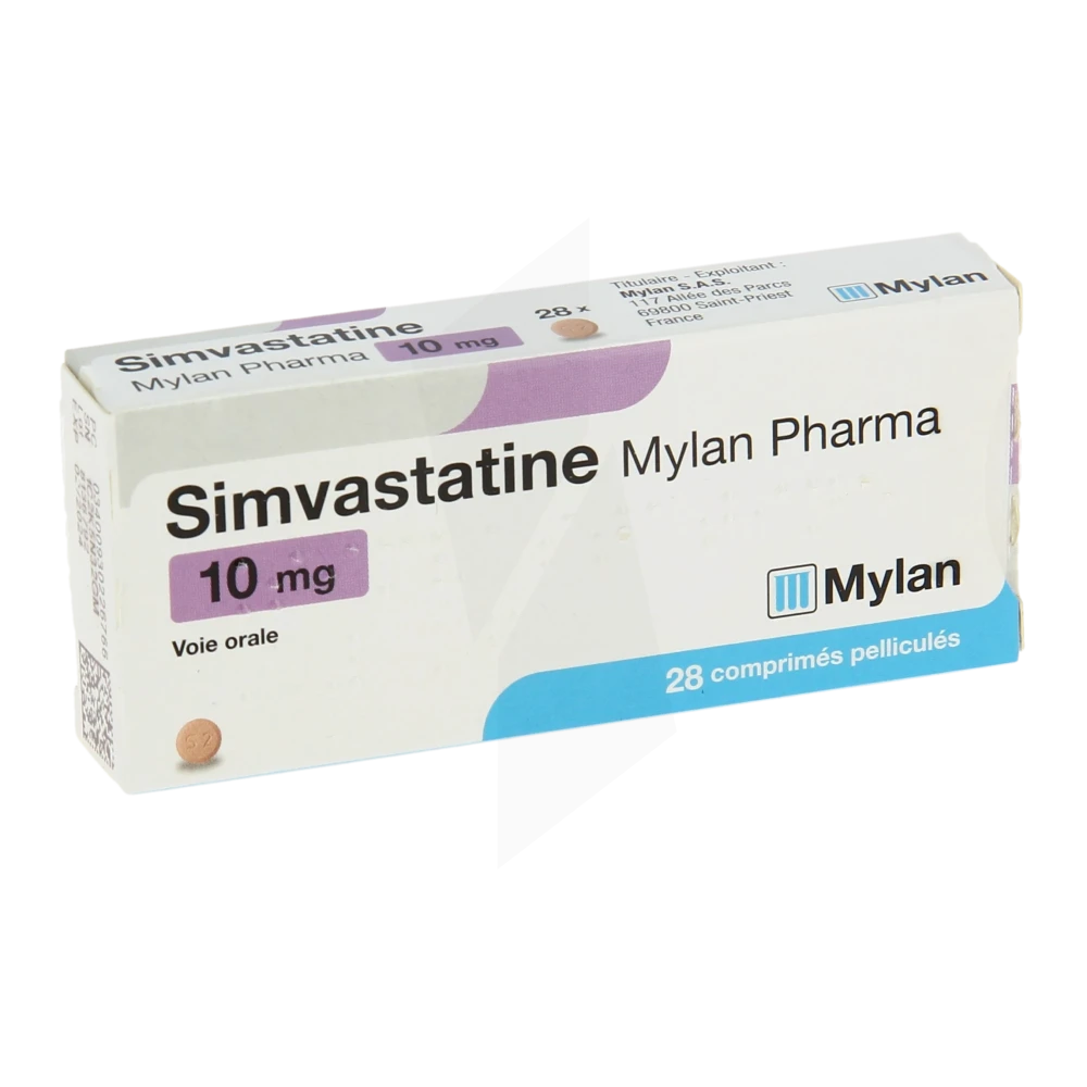 Simvastatine Viatris 10 Mg, Comprimé Pelliculé