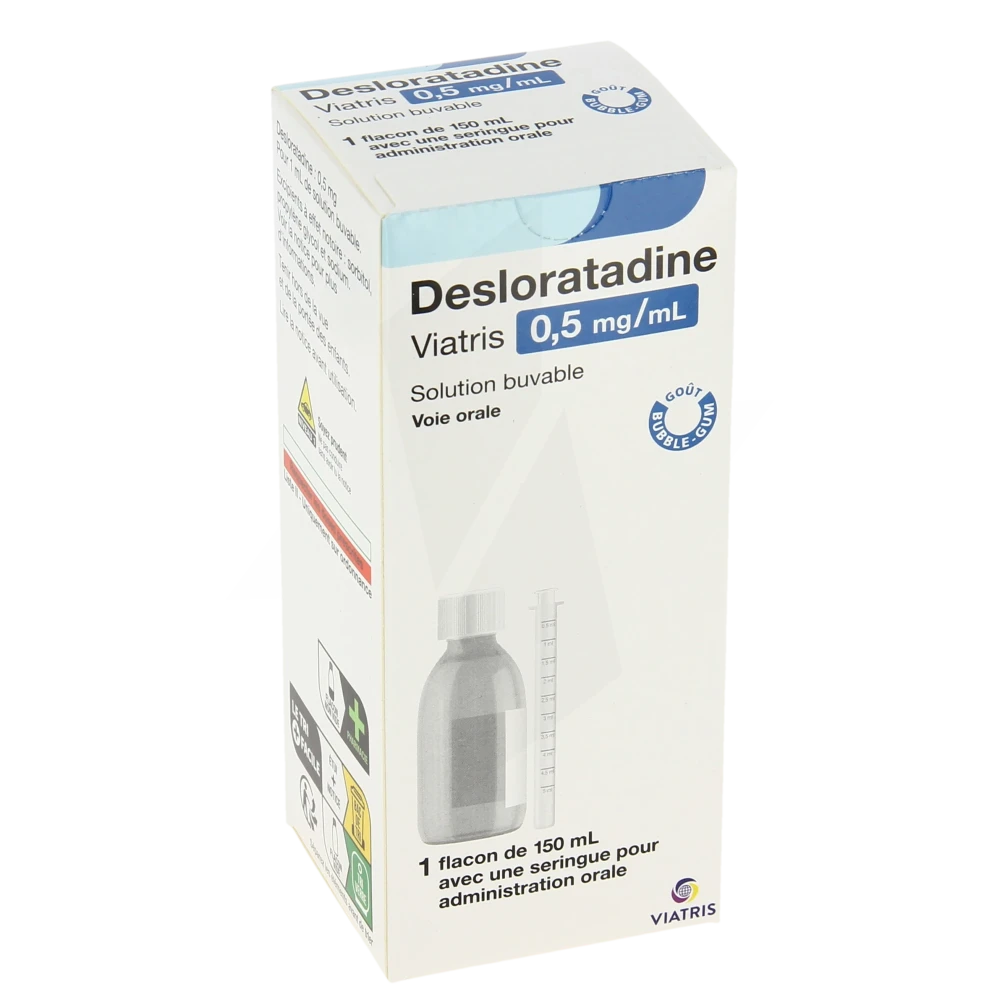 Desloratadine Viatris 0,5 Mg/ml, Solution Buvable