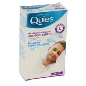 Quies Bandelettes Nasales Anti-ronflement L B/24