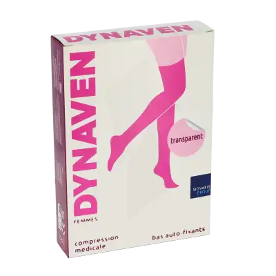 Dynaven Transparent Bas Auto-fixants  Femme Classe 2 Beige Clair Medium Normal à Beaujeu-Saint-Vallier-Pierrejux-et-Quitteur