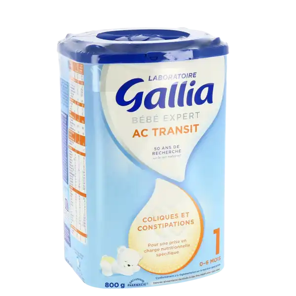 Gallia Bébé Expert AC Transit 1er âge Lait en poudre Boîte de 800 g