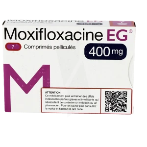 Moxifloxacine Eg 400 Mg, Comprimé Pelliculé