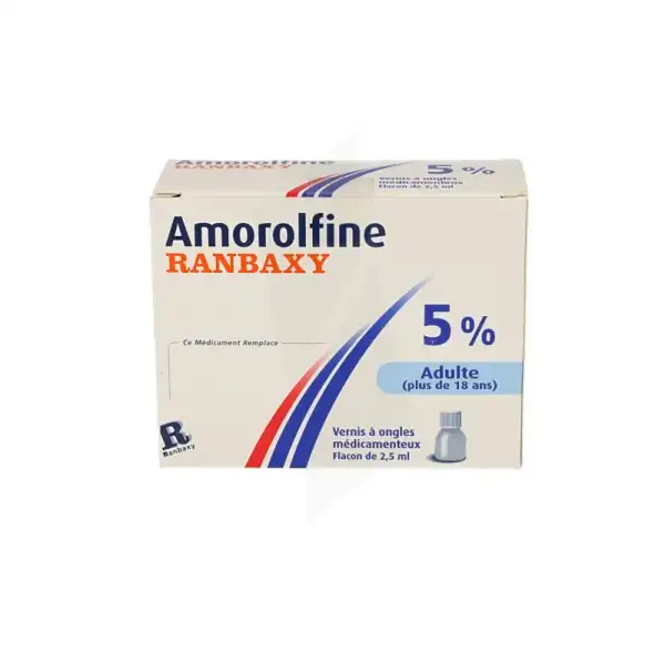 Amorolfine Ranbaxy 5 %, Vernis à Ongles Médicamenteux