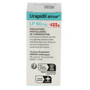 Urapidil Arrow Lp 60 Mg, Gélule à Libération Prolongée